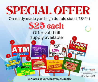 Yard Sign 18x24