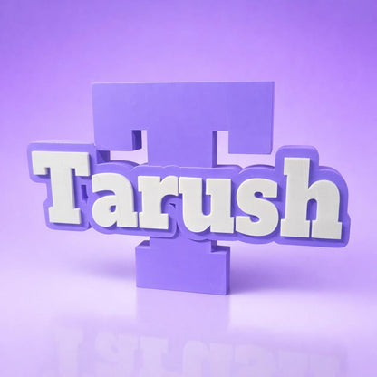 Personalized 3D Printed Name Sign  Two Color PLA